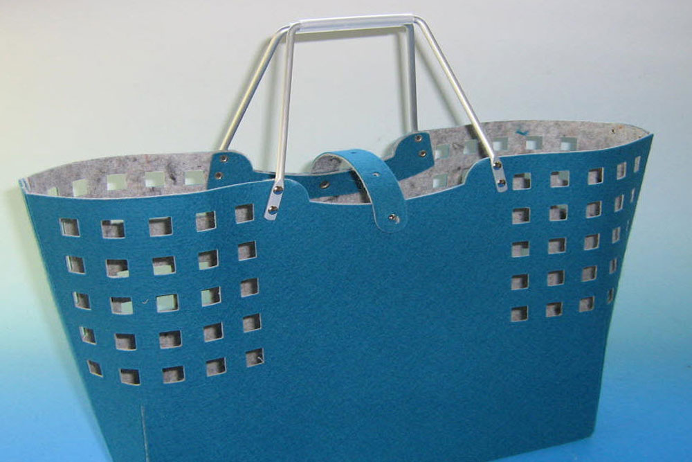Delightful bag made from recycled material